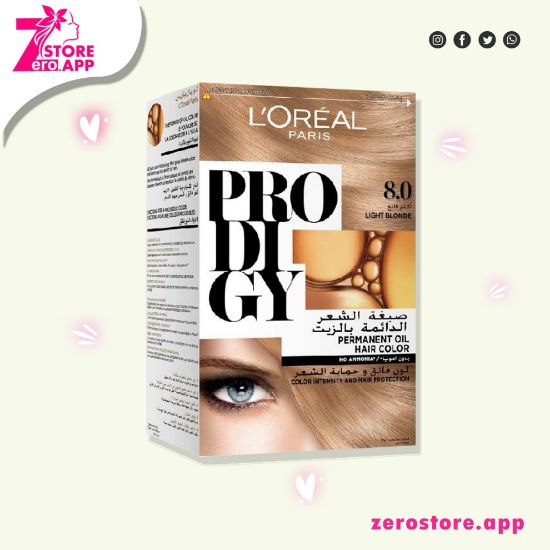 صورة لوريال باريس برودجي صبغة شعر 8.0 أشقر فاتح