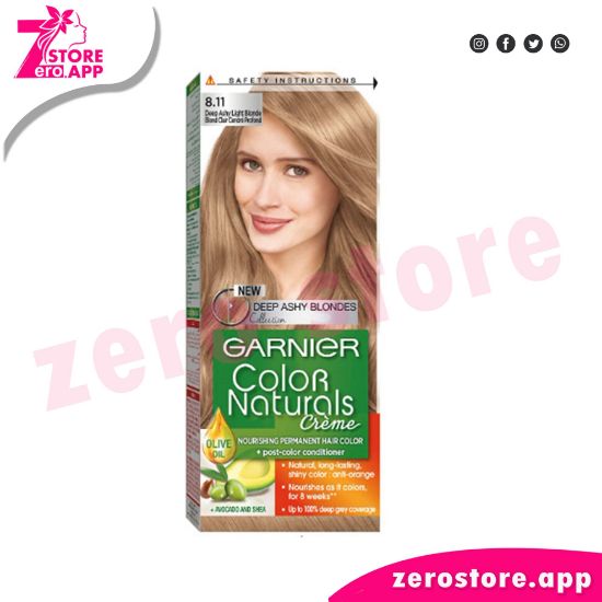 Picture of Garnier Color Naturals Deep Ashy Light Blonde Hair Color - 8.11