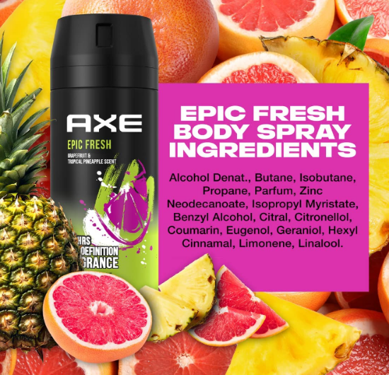 Picture of Axe deodorant spray epic fresh 150 ml
