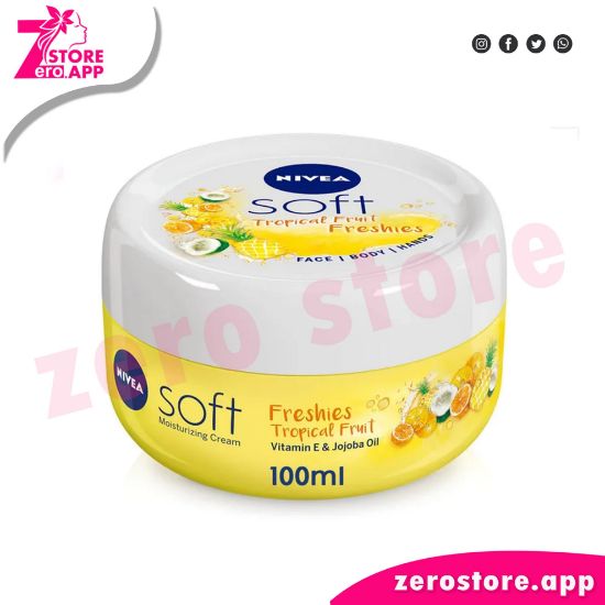 Picture of Nivea Soft Moisturizing Cream With Tropical Fruits Freshness, 100 ml