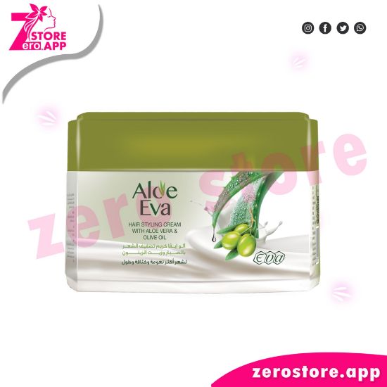 Picture of Aloe Eva Hair Cream With Aloe Vera And Olive Oil 185 Gm
