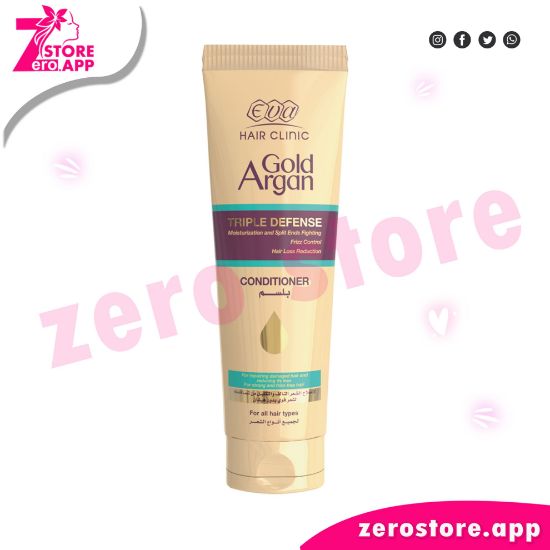 Picture of Eva Hair Clinic Gold Argan Conditioner with gold particles and argan oil 230 ml