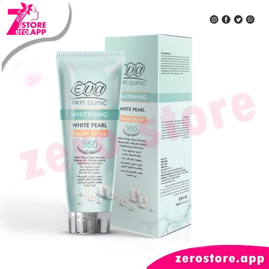 Picture of Eva Skin Clinic White Pearl Whitening Facial Scrub - 100 ml