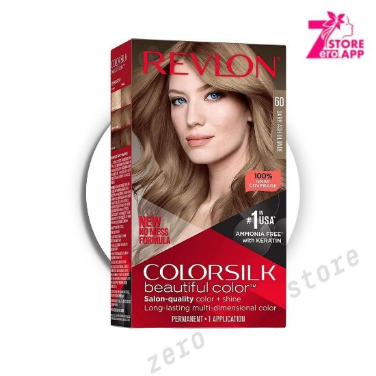صورة صبغة شعر ريفلون كولور سيلك الجميل، درجة 60 أشقر رمادي داكن