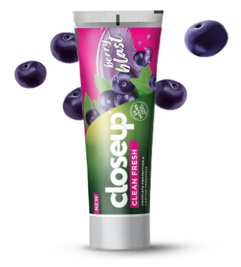 Picture of Closeup Clean Fresh Berry Blast Toothpaste, Complete Protection & Lasting Freshness, 75ml