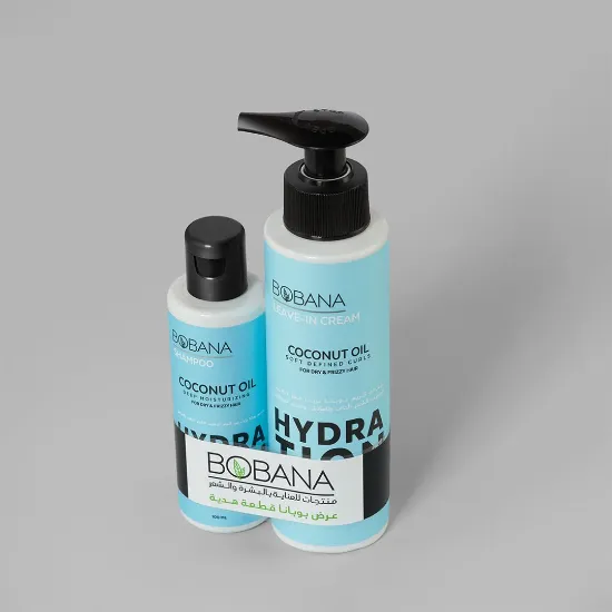 صورة كريم بوبانا بزيت جوز الهند 200 مل + هدية شامبو بزيت جوز الهند 100 مل