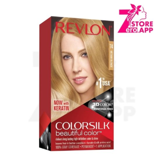 صورة صبغة ريفلون كولور سيلك 74 أشقر متوسط