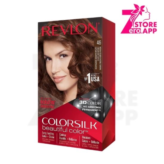 صورة ريفلون كولور سيلك، درجة 46 بني كستنائي ذهبي متوسط 