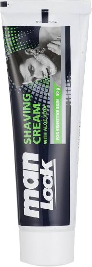 صورة كريم حلاقة مان لوك للبشرة الحساسة مع خلاصة الصبار، 90 جم