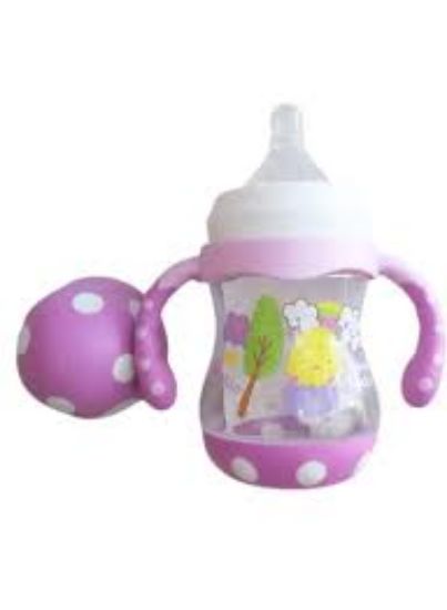 صورة فيش ببرونة بلاستيك Funny بغطاء وحلمة وايد نيك |٣٠٠  مل