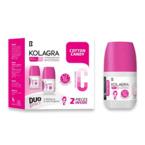 صورة كولاجرا مزيل العرق ومبيض رول أون 1+1 قطن كاندي 60 مل