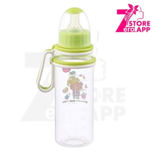 صورة فيش ببرونه اطفال ٢٤٠ مل بيد بلاستيك اخضر