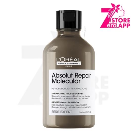 صورة شامبو سيري اكسبرت ابسولوت ريبير للشعر الجزيئي من لوريال بروفيشنال، يصلح التلف ويستعيد قوته، لجميع أنواع الشعر التالف،  300مل
