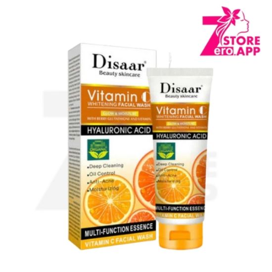 صورة غسول وجه مبيض بفيتامين C مع حمض الهيالورونيك من ديسار، 100 مللي، برتقالي