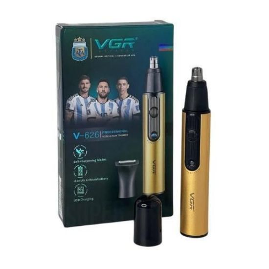 صورة ماكينة تشذيب شعر الأنف والأذن والسوالف 2 في 1 V-626 USB