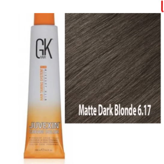 صورة صبغة شعر GK أشقر غامق مطفي 6.17