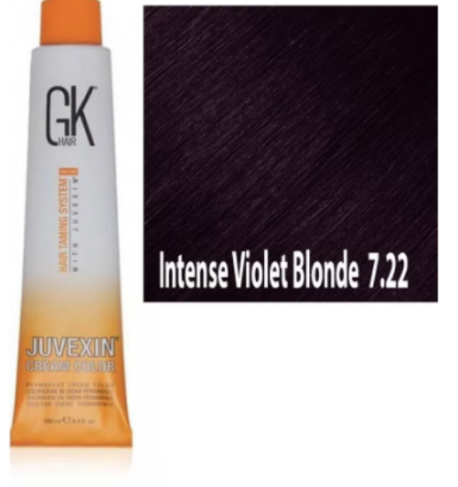 صورة صبغة شعر أشقر بنفسجي مكثف 7.22