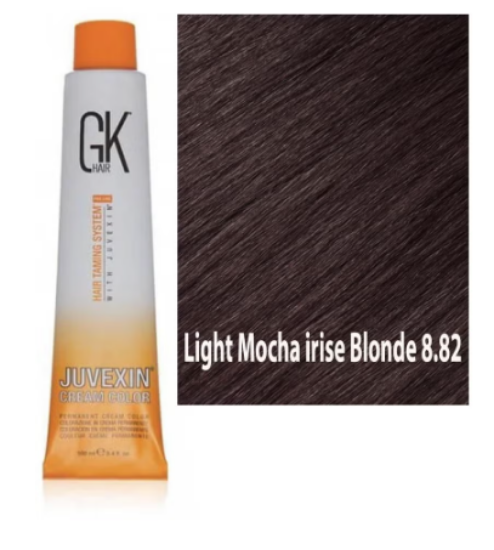 صورة صبغة شعر جي كيه أشقر موكا فاتح 8.82