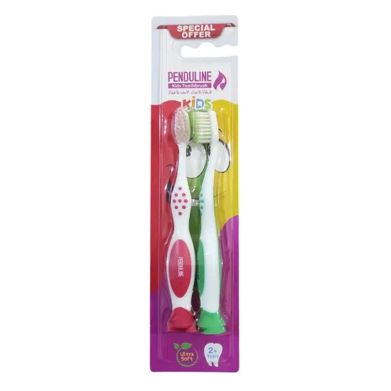 صورة فرشاة أسنان أطفال بندولين ×2 قطعتين – ألون متعددة