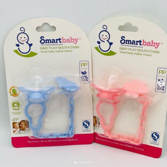 صورة لهاية سيليكون مع سلسلة من سمارت متعددة الالوان -  ناعمة وآمنة 