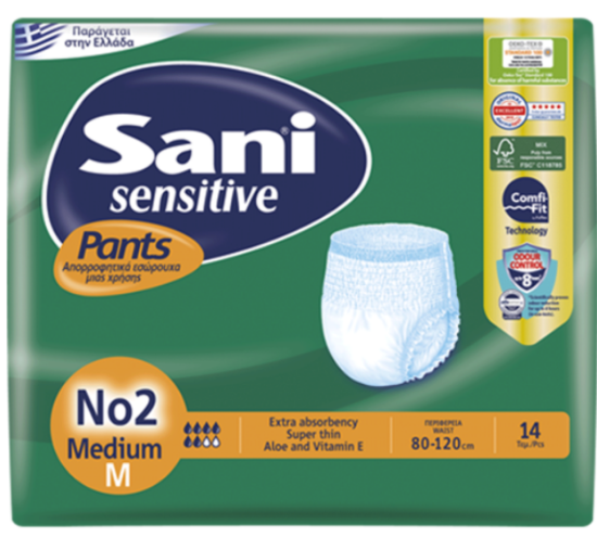 صورة ساني حفاضات بانتس لكبار السن مقاس  M متوسط   14 قطعة   