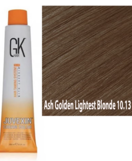 صورة صبغة شعر جي كي هير أشقر رمادي ذهبي فاتح جدًا  10.13