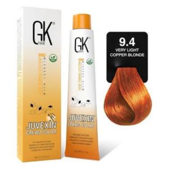 صورة   صبغة شعر جى كى هير اشقر نحاسى فاتح جدا  9.4 -  100 مل