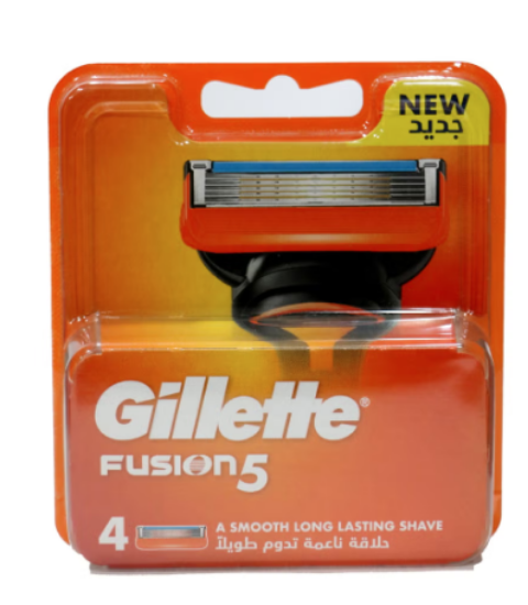صورة شفرات حلاقة جيليت فيوجن 5 للرجال مع 4 شفرات مضادة للاحتكاك لحلاقة لا تشعر بها تقريبًا