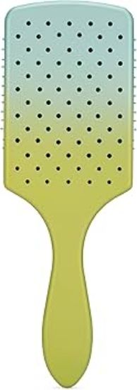 صورة فرشاة فك تشابك الشعر | فرشاة مبللة | لون أخضر/أزرق متدرج رائع | جديد
