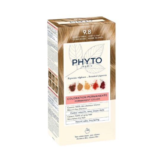صورة صبغة شعر دائمة من فيتو باريس، 9.8 أشقر بيج فاتح جدًا - لون أشقر بيج طبيعي ومشرق