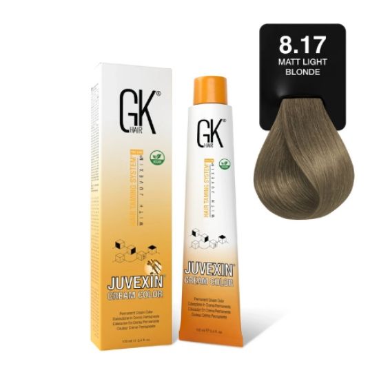 صورة صبغة شعر GK أشقر فاتح مطفي 8.17