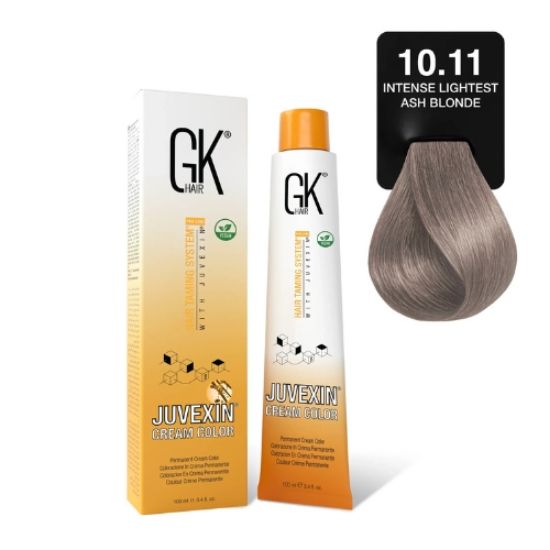 صورة صبغة شعر جي كي 10.11 أشقر رمادي خفيف أوي