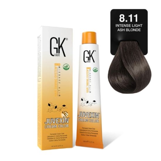 صورة صبغة شعر جي كي 8.11 أشقر ترابي خفيف أوي