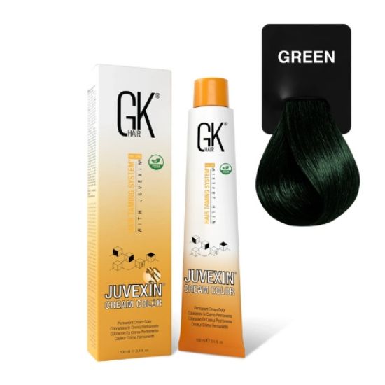 صورة صبغة شعر جي كي GreeN أخضر