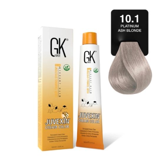 صورة صبغة شعر جي كي 10.1 بدرجة لون أشقررمادي بلاتيني