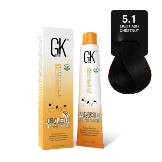 صورة صبغة شعر جي كي 5.1 بدرجة لون أشقر رمادي خفيف