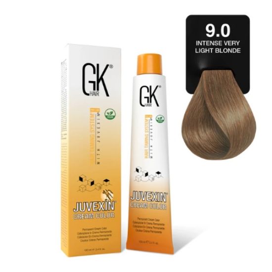 صورة صبغة شعر جي كي 9.0 بدرجة لون أشقر خفيف قوي جدا