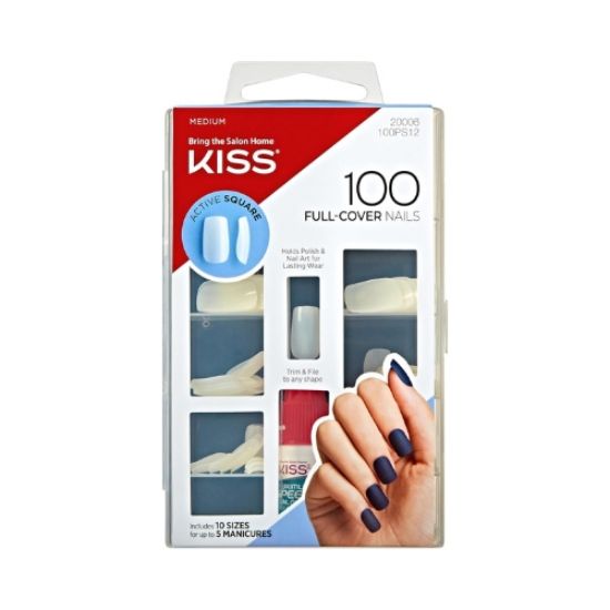 صورة ملصقات أظافر كاملة من كيس، 100 قطعة