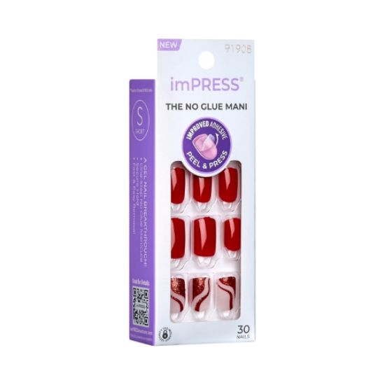 صورة - أظافر صناعية، 30 قطعة، قصيرة، لاصقة. 91908