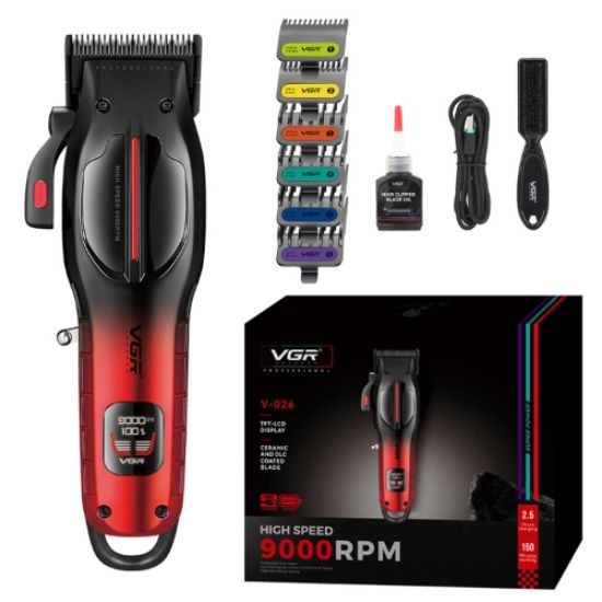 صورة ماكينا كورتار بيلو VGR V-026 Pro 9000 دورة في الدقيقة سيراميك DLC اللون Rojo