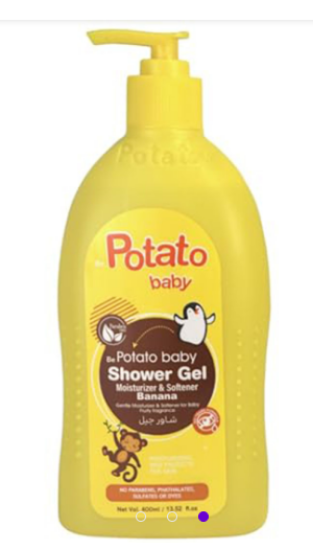 صورة بوتاتو جل استحمام من لطفل مرطب ومنعم خالي من البارابين