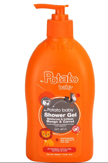صورة جل استحمام مرطب ومنعم للأطفال ، خالٍ من البارابين، برائحة المانجو والجزر - 400 مل