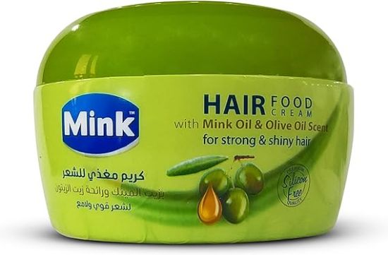 صورة مينك كريم مغذي للشعر بزيت المينك وزيت الزيتون 250 مل
