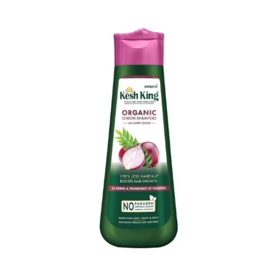 صورة شامبو البصل العضوي بأوراق الاكري لعلاج تساقط الشعر وتعزيز نموه ونعومة فائقة من كيش كينج 300 مل