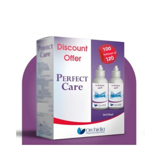 صورة عرض 2 عبوة * 120 مل من محلول العناية بالعدسات